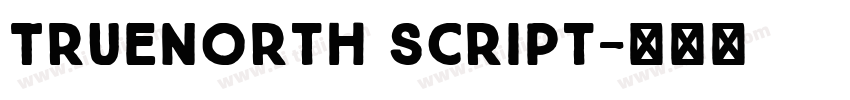 TrueNorth Script字体转换